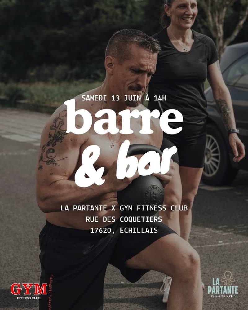 Événement barre & bar — La Partante x Gym Fitness Club Échillais